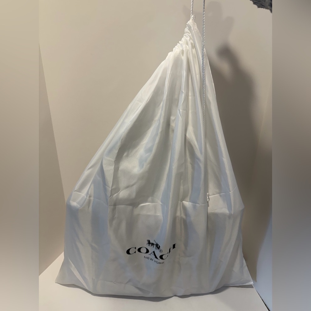 NWT Coach Theo Black Leather Tote Bag - Picture 16 of 16